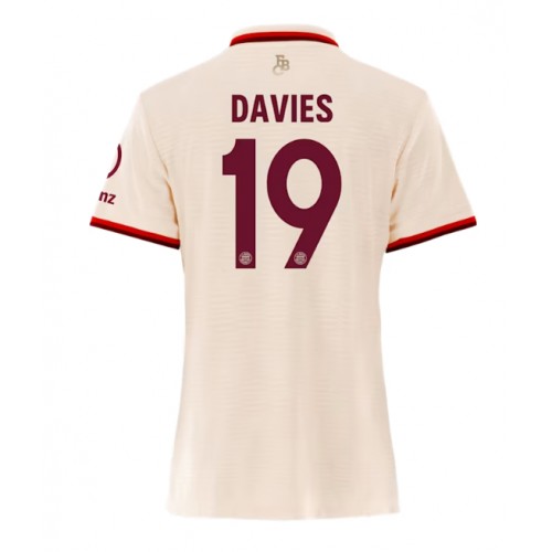 Fotbalové Dres Bayern Munich Alphonso Davies #19 Dámské Alternativní 2024-25 Krátký Rukáv